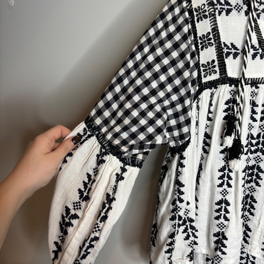 Dodo Bar Or Miguel Top – Black & White – Size S - Picture 7 of 10